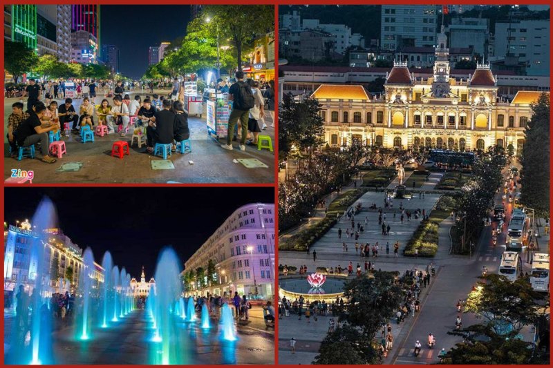 Nguyen Hue Walking Street in Ho Chi Minh city